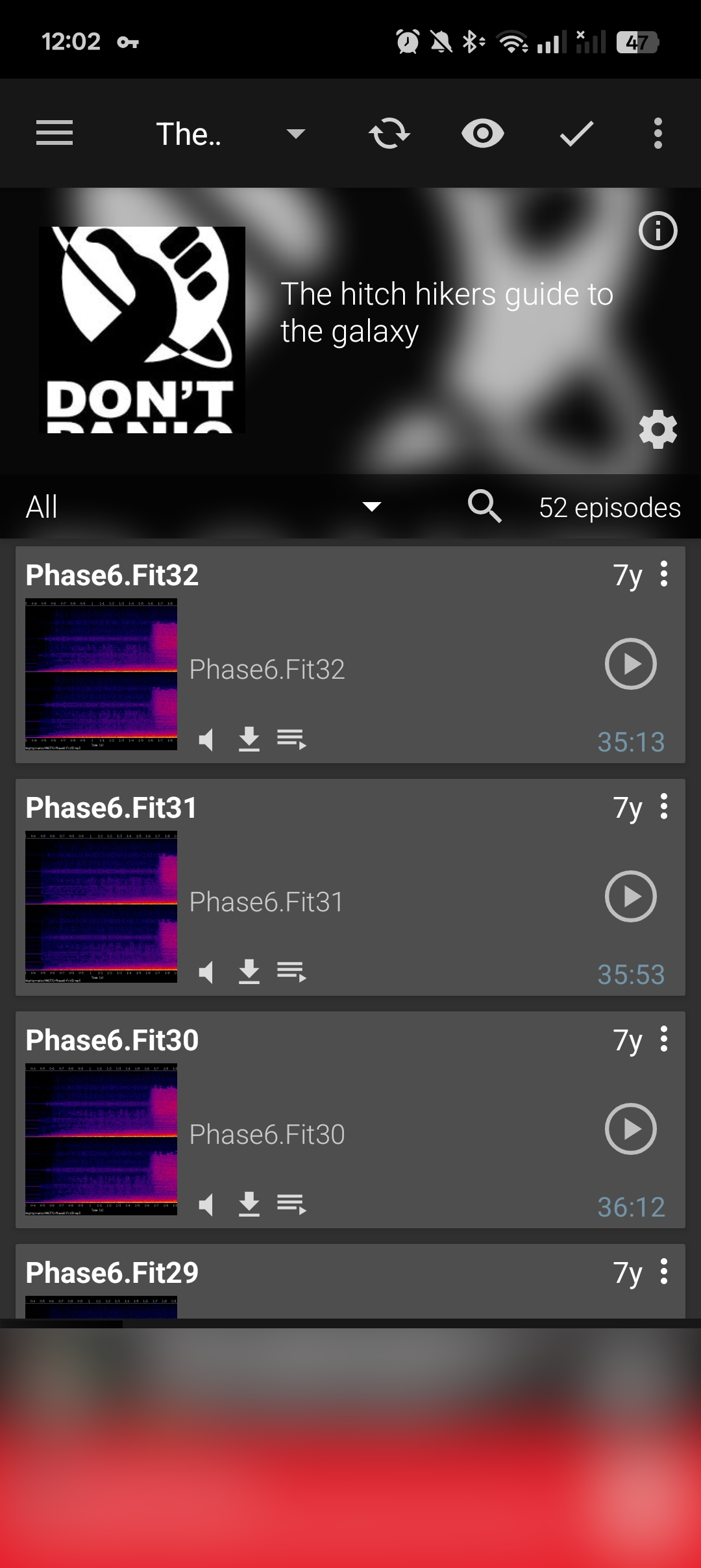 Podcast Addict HHGTTG Feed